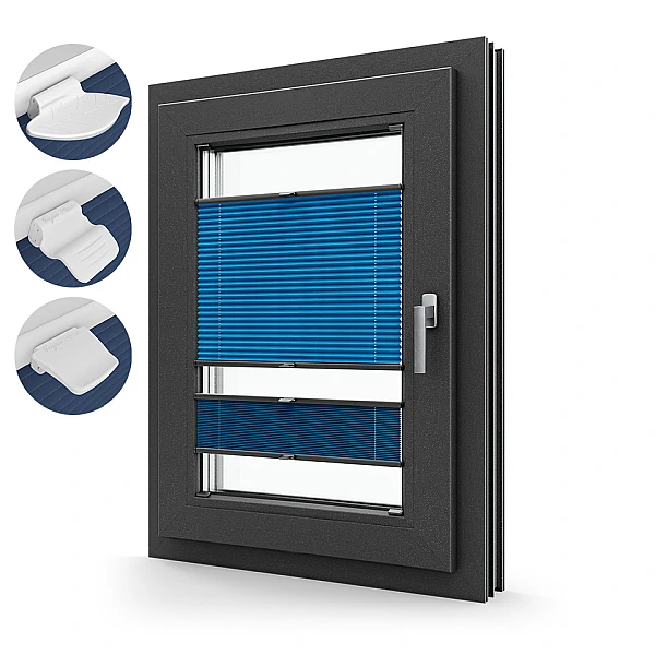 Vegas Plisse DUO pleated roller blind &ndash; Premium Aluminium Windows & Doors | NN Concept Ltd
